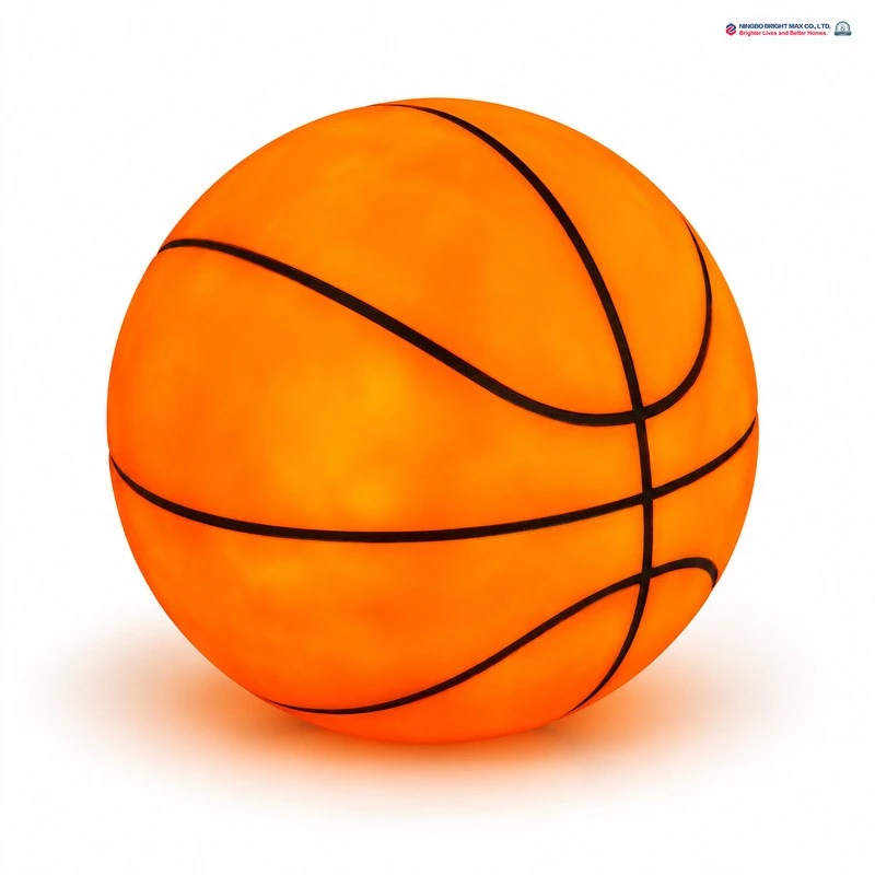 Orange Basketball Night Lamp