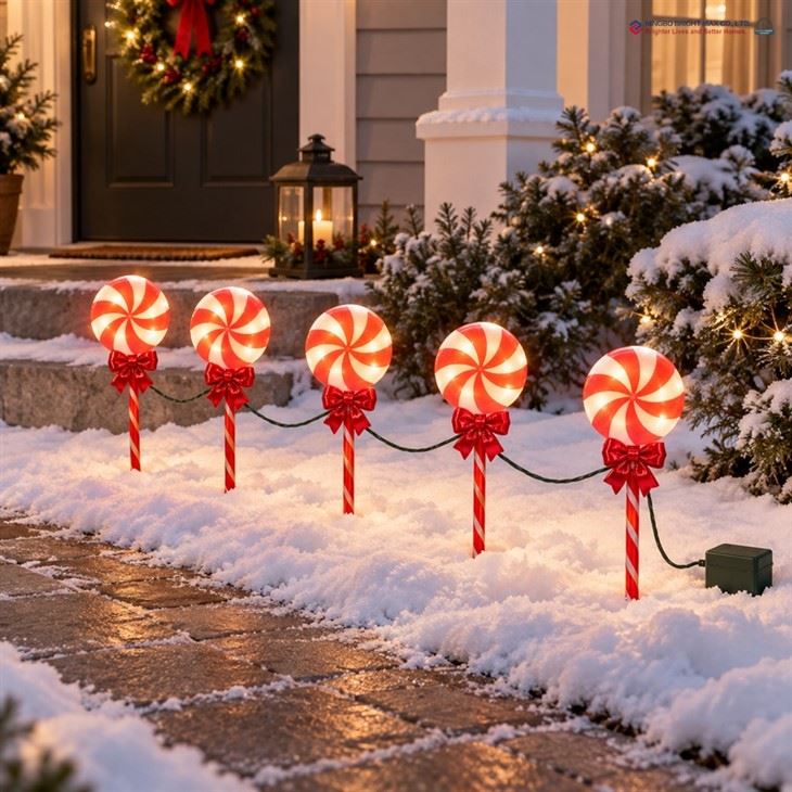 Christmas Walkway Candy Lights