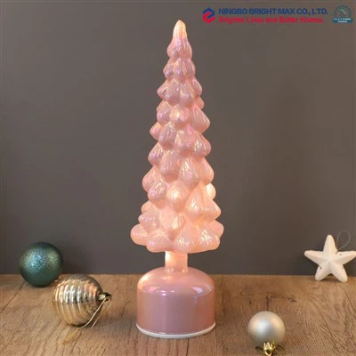 Lighted Glass Trees