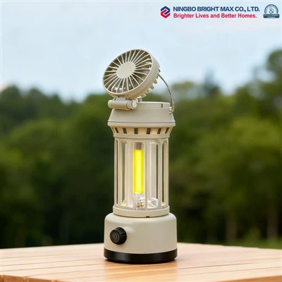 Rechargeable Tent Fan Light