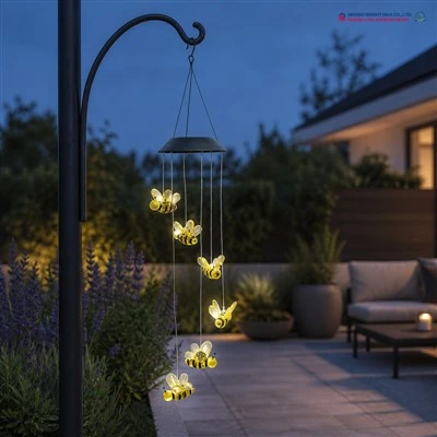 Solar Bee Wind Chime