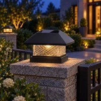 Solar Fence Post Lights Outdoor