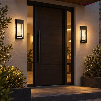 Solar Glass Wall Light