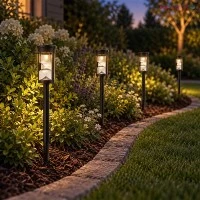 Solar Hourglass Lawn Lamp