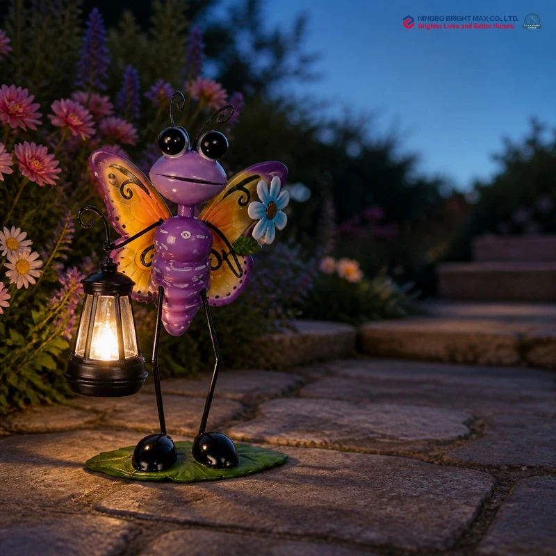 Solar Butterfly Lantern Stake