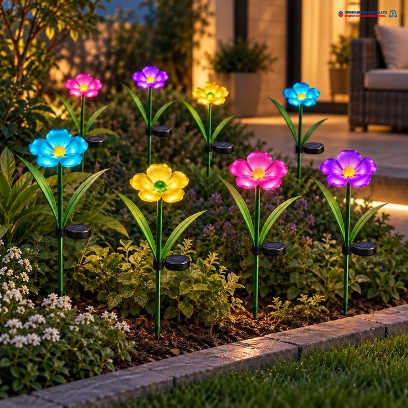 Bright Max Decorative Solar Flower Garden Lights
