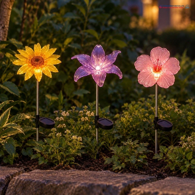 Set of Flower Stake Light