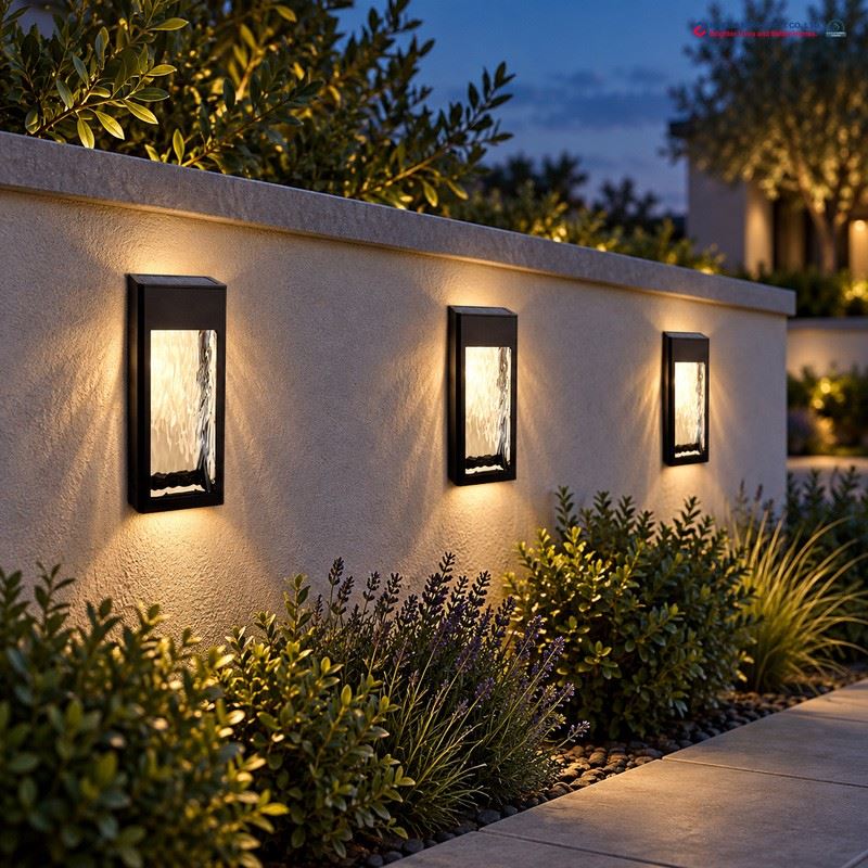 Glass Solar Wall Sconce