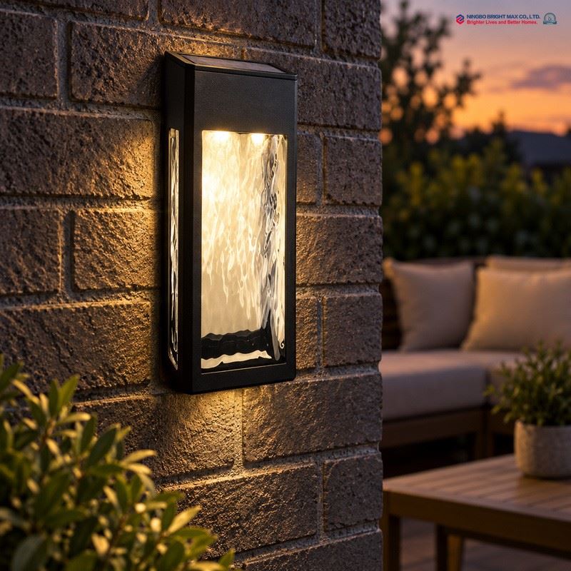 Textured Glass Outdoor Light