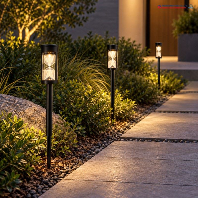 Hourglass Garden Stake Lights