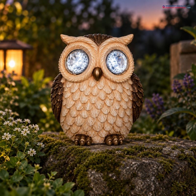 Solar Owl Lamp