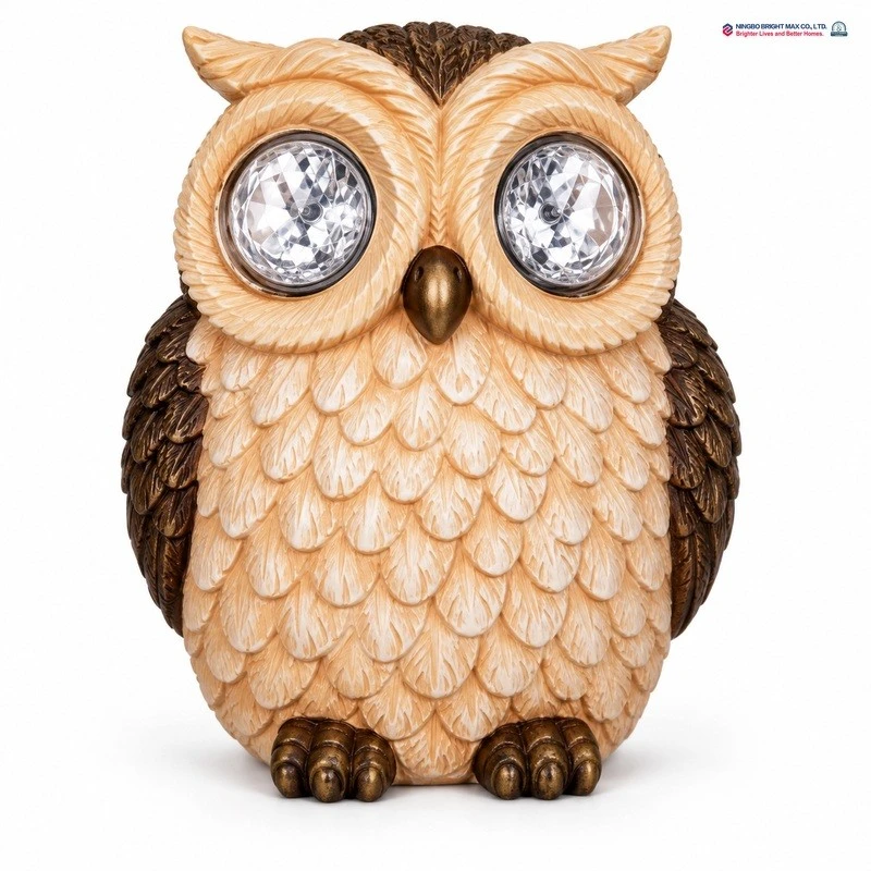 Bright Max Owl Solar Garden Ornament