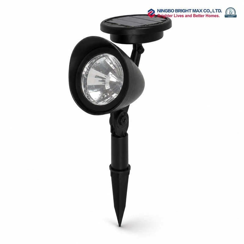 Black Solar Spotlight White Background