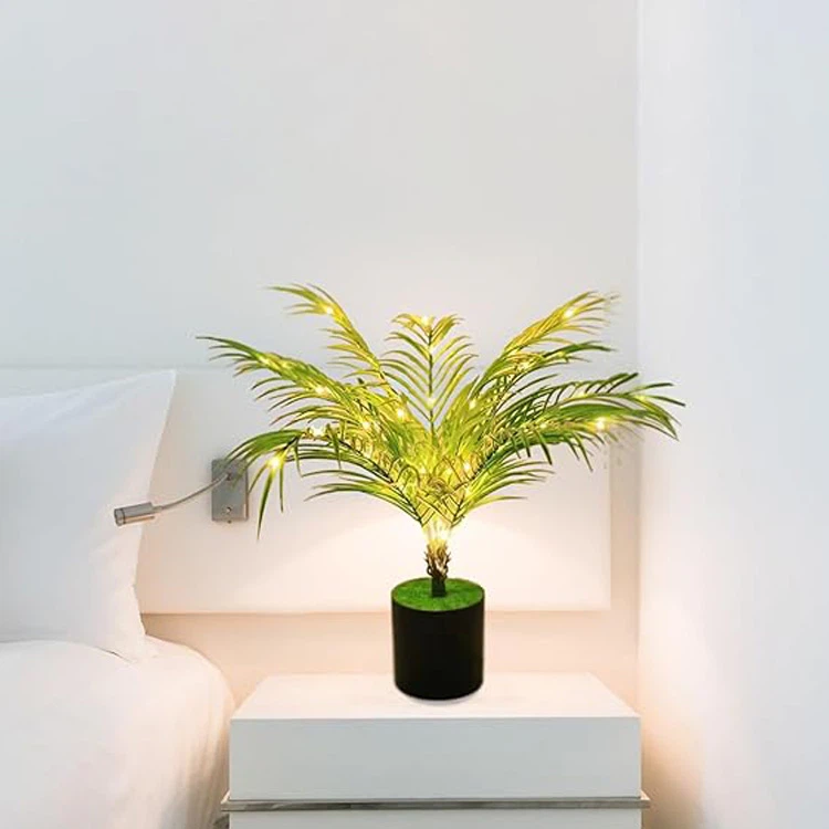 Spring Artificial Plant Table Light